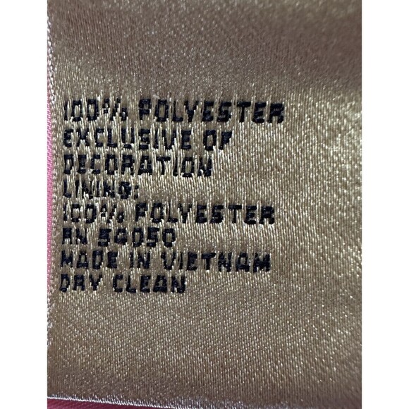 Kasper Womens 8P Formal 3 Piece Skirt Suit Beaded Trim Jacket Peach Outfit EUC - Picture 7 of 8